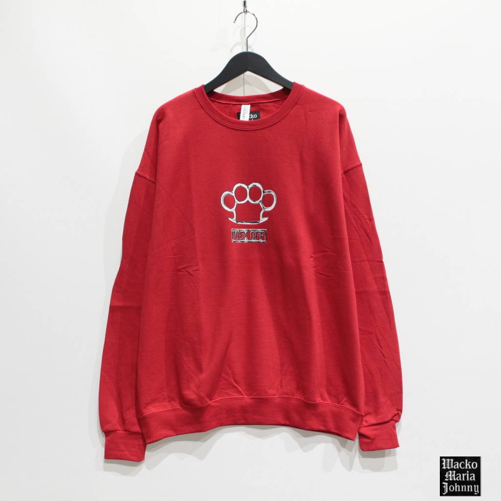 JOHNNY | CREW NECK SWEAT SHIRT #RED [JOHNNY-WM-SS01] – cocorozashi