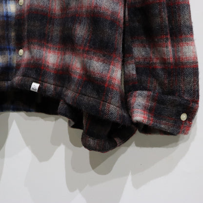 2 FACE FLANNEL SHIRT #ROYAL BRED [23AW-MS10-024]