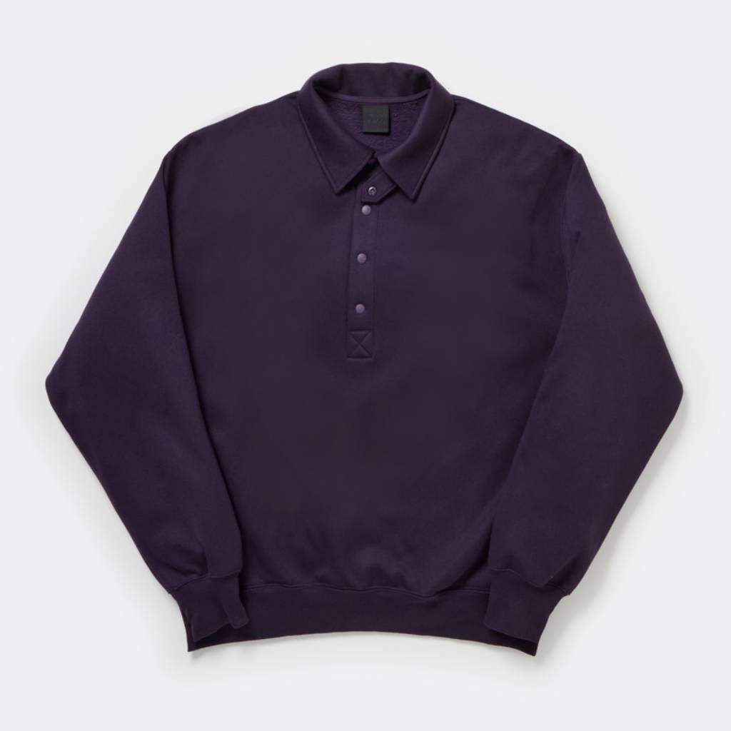 TECH SWEAT SNAP PULLOVER #PURPLE [BE-53025W] – cocorozashi