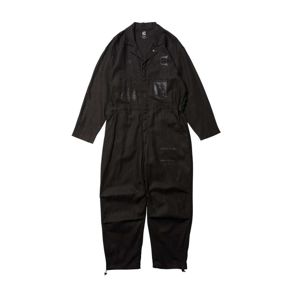 HEMP JUMP SUITS #BLACK [24SS-B04]