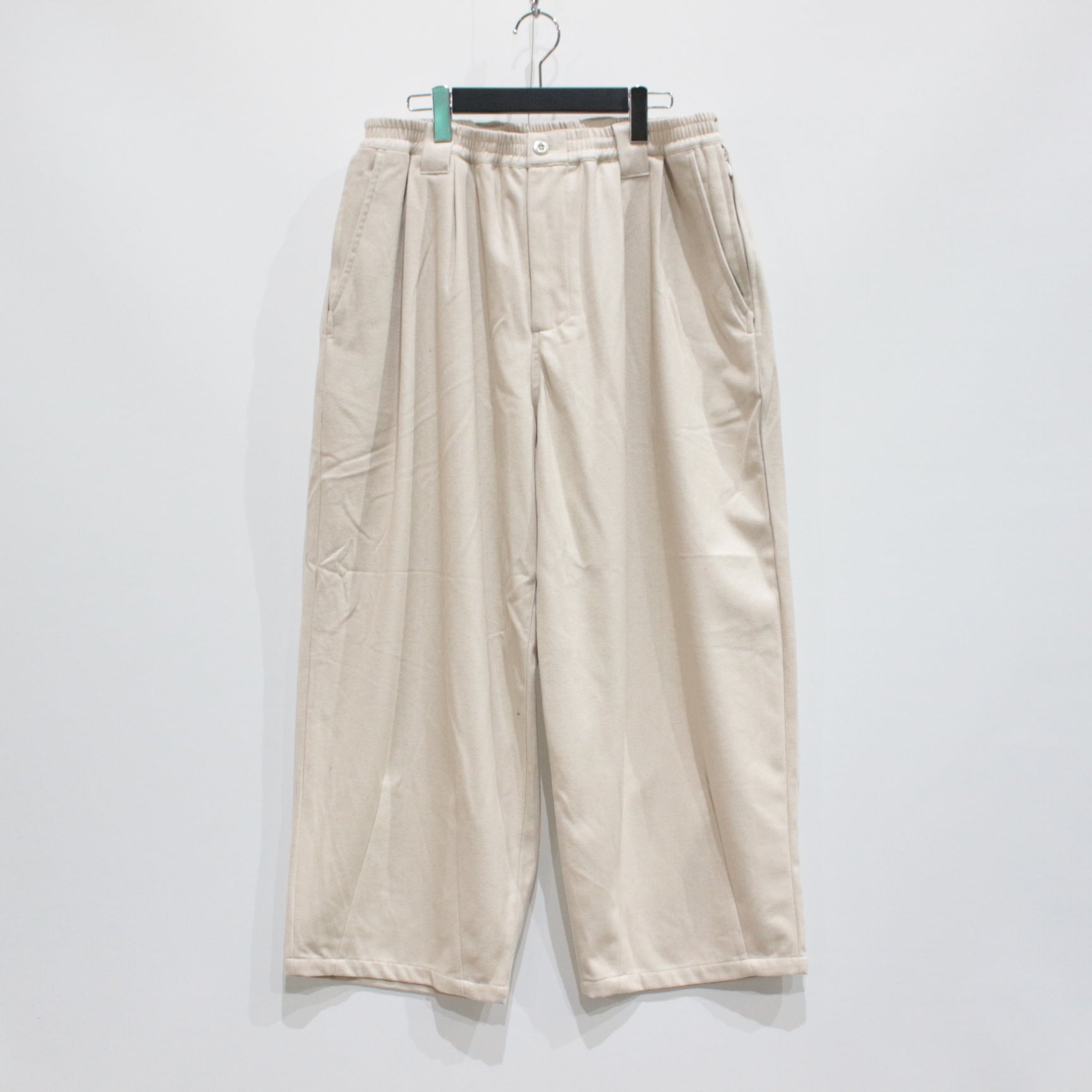 WOOL BAGGY SLACKS #IVORY [FW23-B09]