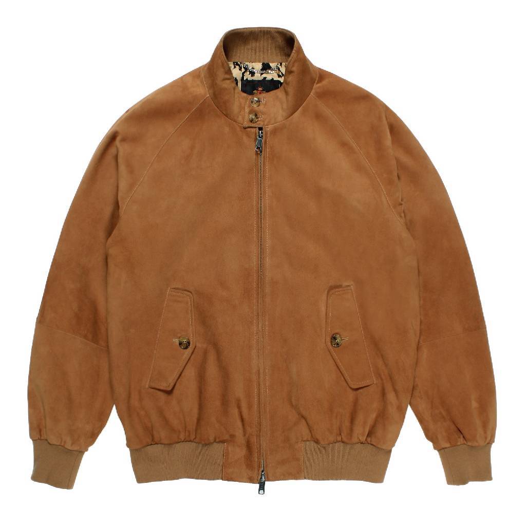 BARACUTA | G9 SUEDE LEATHER HARRINGTON JACKET #BEIGE [25FW