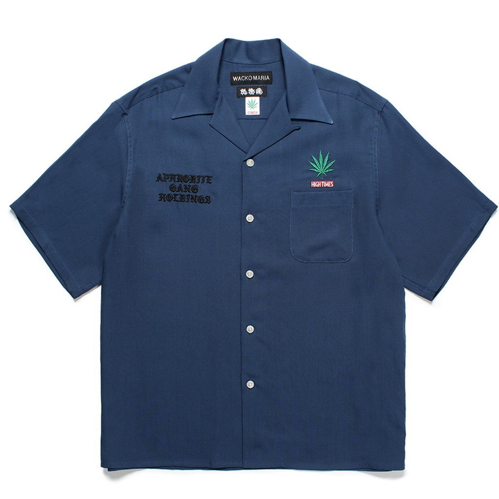 舐達麻 | HIGHTIMES | 50'S SHIRT S/S #NAVY [NMD-HIGHTIMES-WM-OC01]