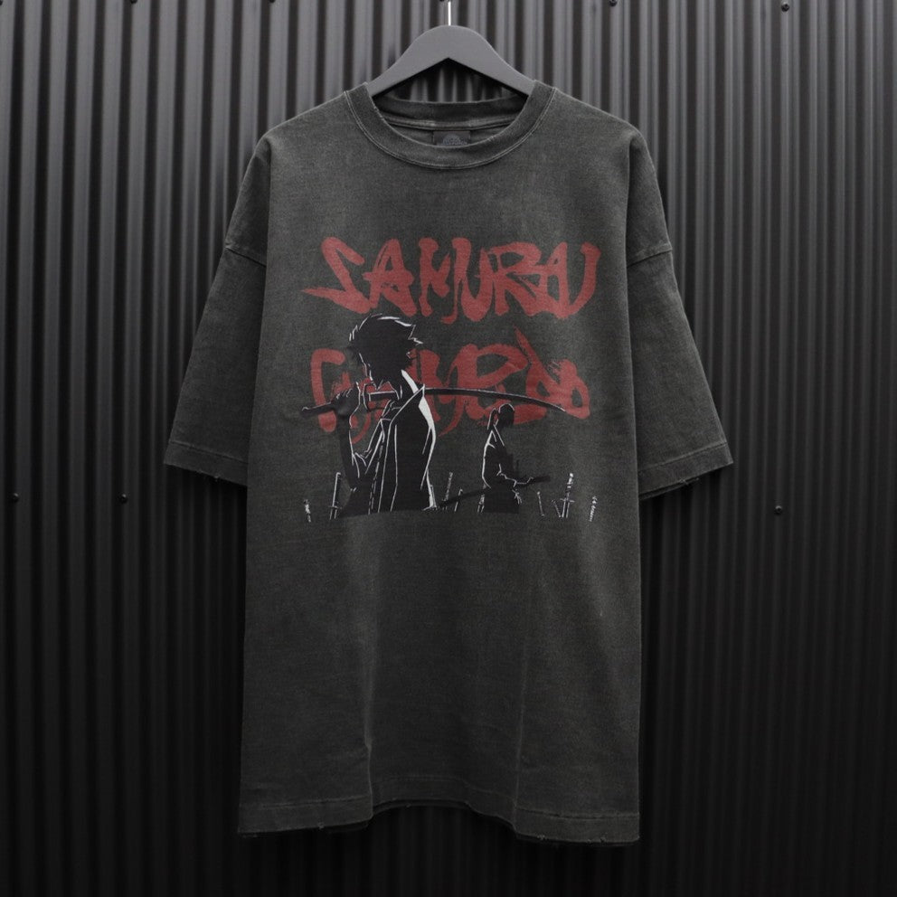 サムライチャンプルー | S/S T-Shirt (MUGEN / JIN) #BLACK