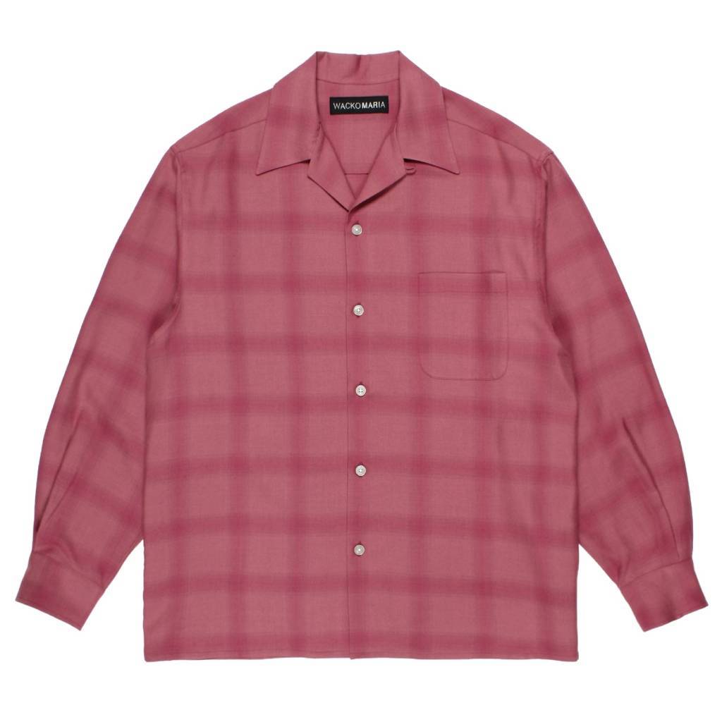 PENDLETON | WOOL OMBRE CHECK OPEN COLLAR SHIRT L/S ( TYPE-3