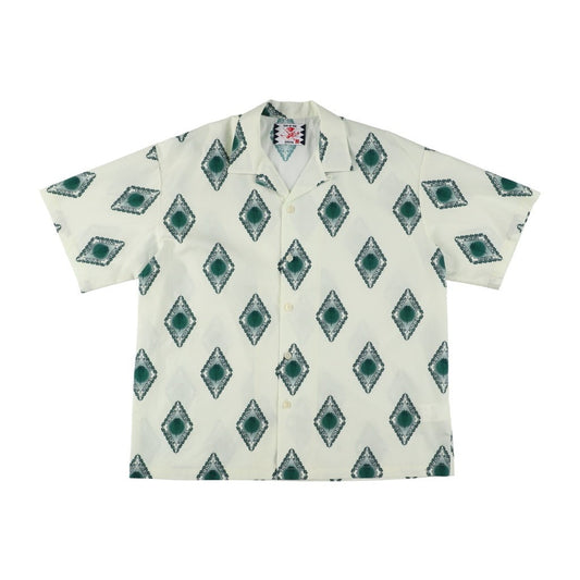 Emblem Aloha Shirt #WHITE [SC2410-SH06]