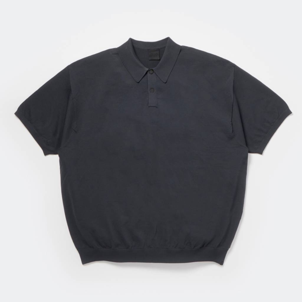 トップス TECH KNIT POLO S/S 2026SS3rd ink black TECH KNIT POLO S/S #INK BLACK [BE-43026] - cocorozashi 三重県