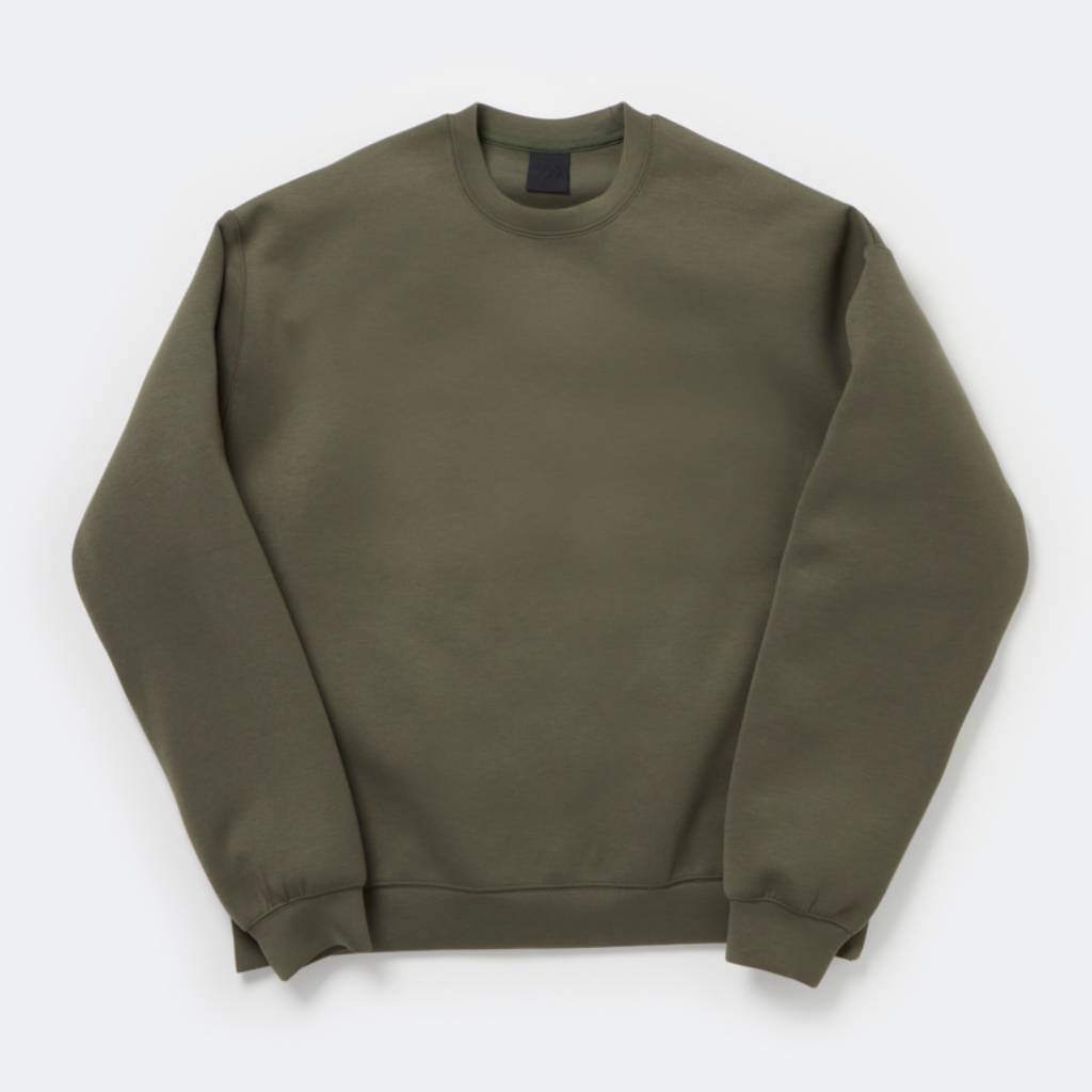 TECH SCUBA KNIT CREW #OLIVE [BE-60025W] - cocorozashi 三重県四日市