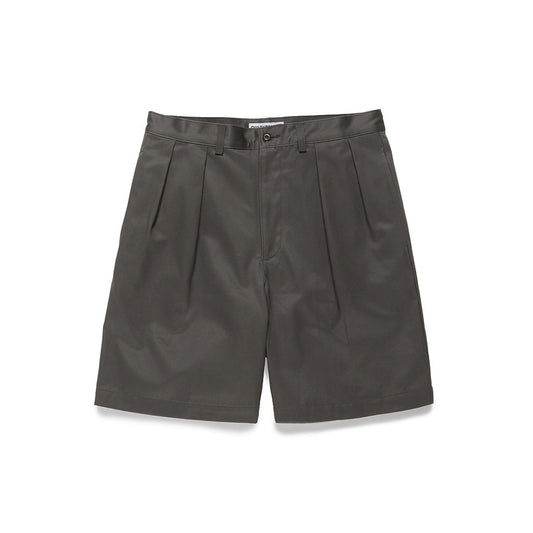 DOUBLE PLEATED CHINO SHORT TROUSERS #GRAY [24SS-WMP-PT12]