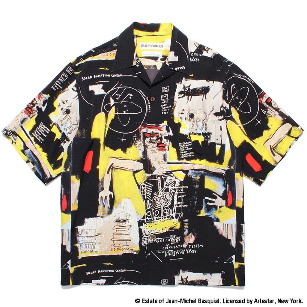 JEAN-MICHEL BASQUIAT | S/S HAWAIIAN SHIRT -TYPE 1- #ONE [BASQUIAT-WM-H –  cocorozashi