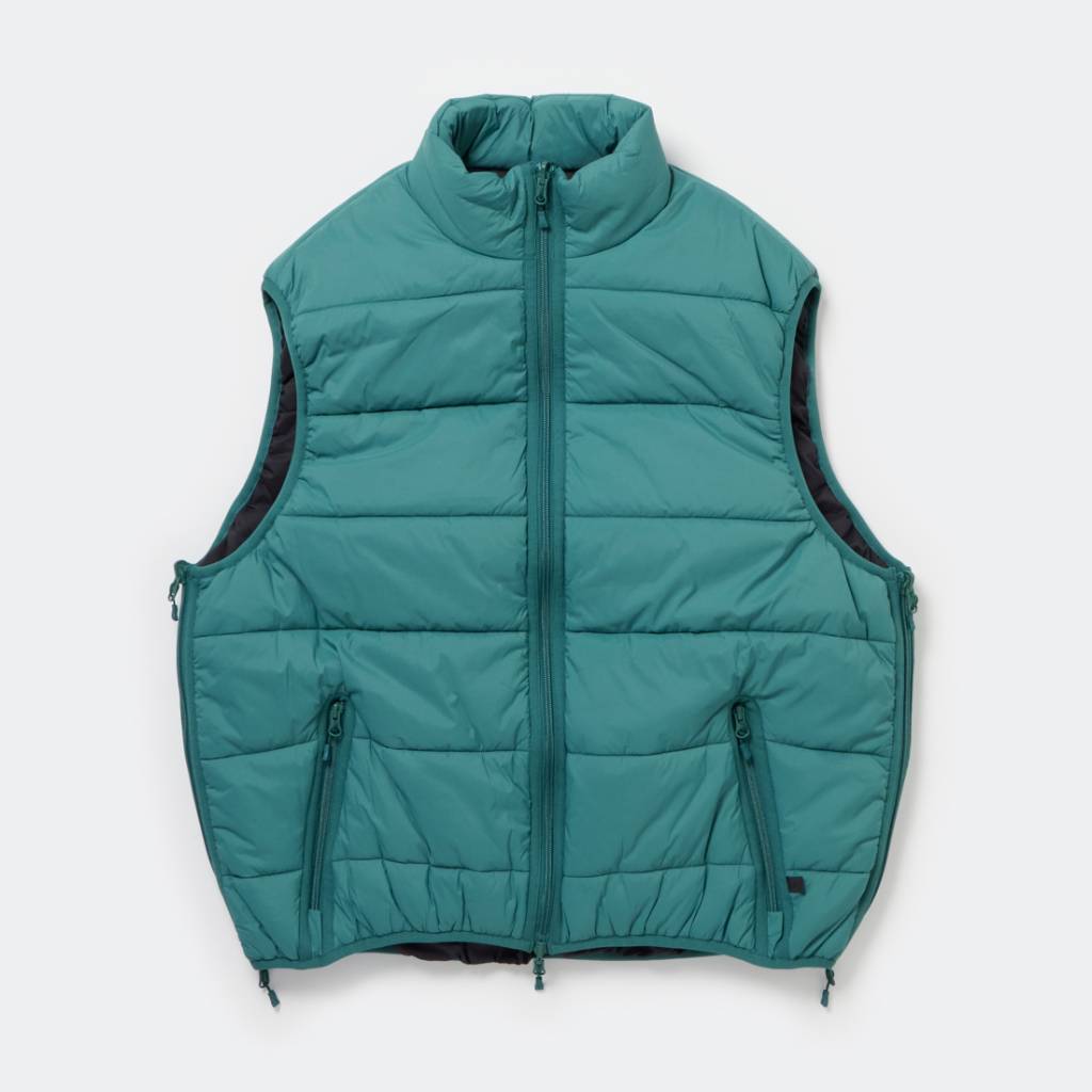 ht_TECH REVERSIBLE CLIMBERS PUFF VEST #EMERALD GREEN×BK [BW-23025W