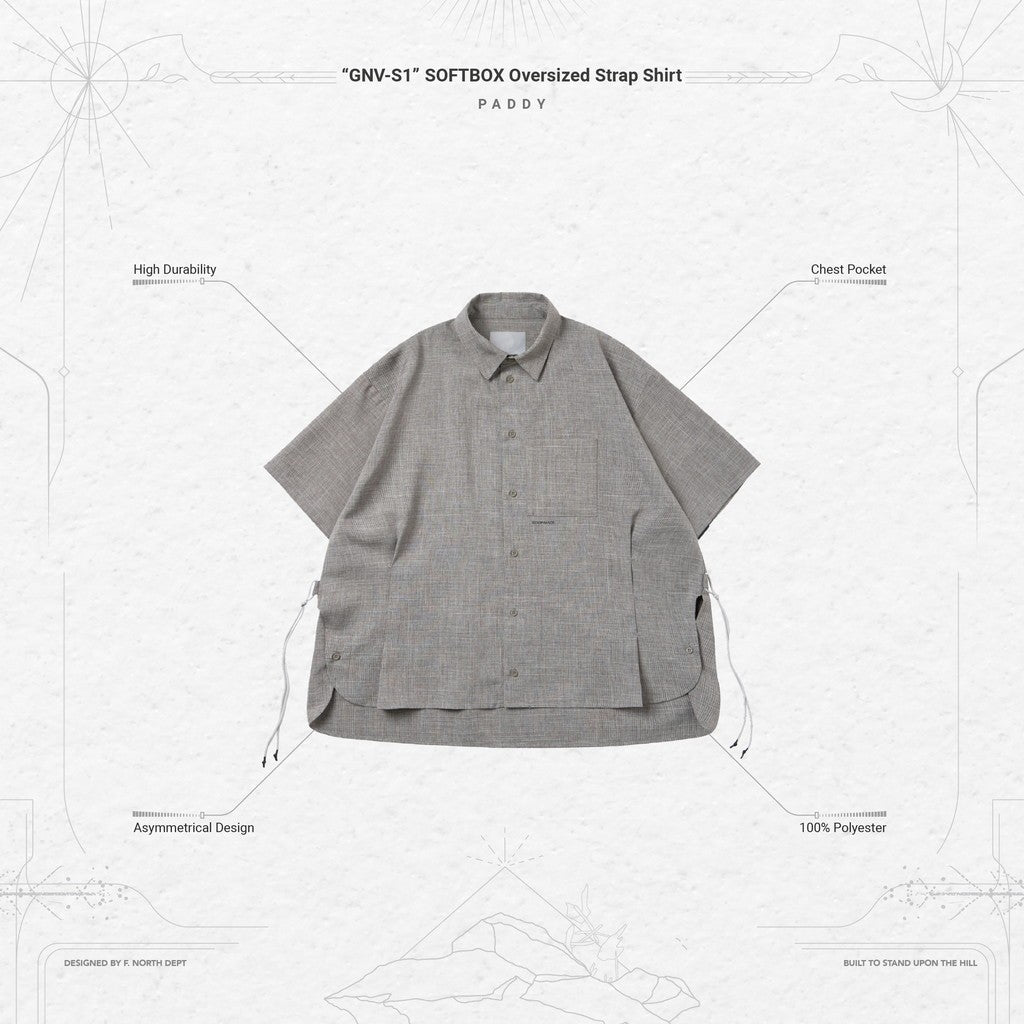GNV-S1」 SOFTBOX Oversized Strap Shirt #PADDY [GOOPI-24SS-APR-03 