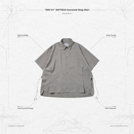 「GNV-S1」 SOFTBOX Oversized Strap Shirt #PADDY [GOOPI-24SS-APR-03]
