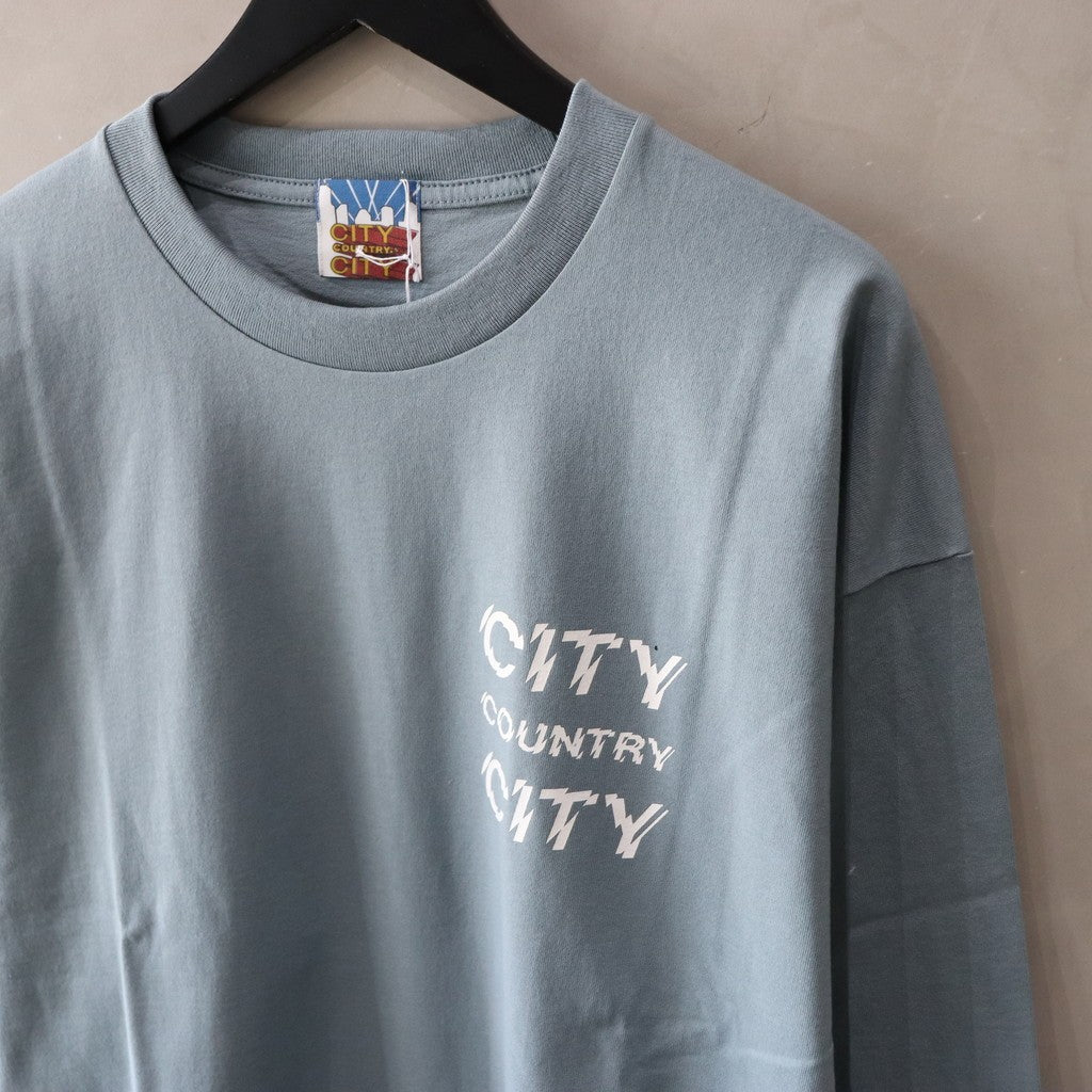 Cotton L/s T-shirt_City Country City #DEEP BLUE [CCC-241T004]