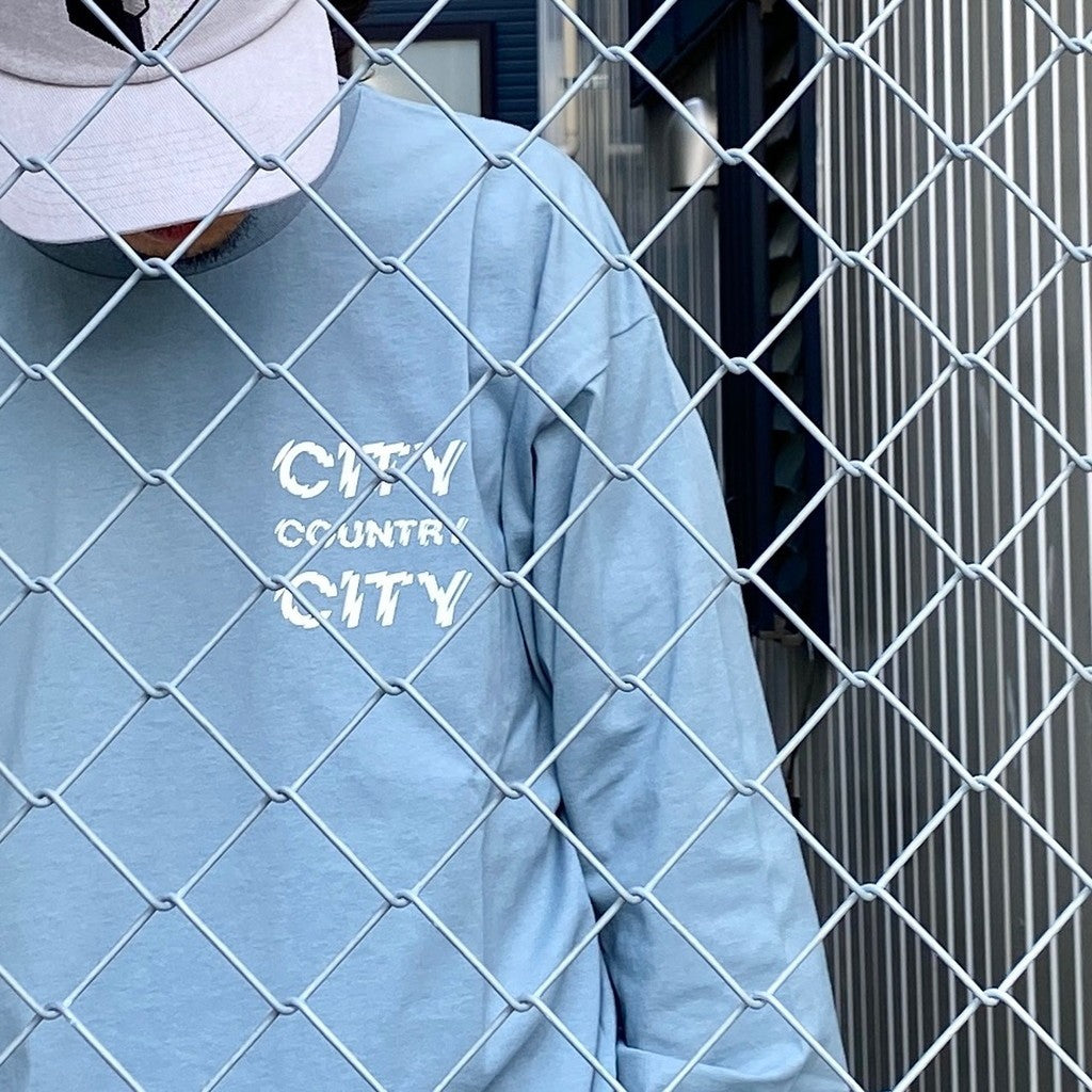 Cotton L/s T-shirt_City Country City #DEEP BLUE [CCC-241T004]