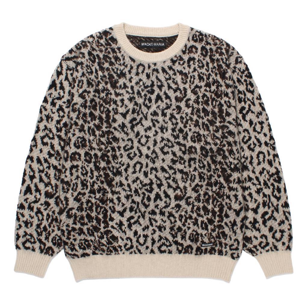 LEOPARD MOHAIR CREW NECK SWEATER #IVORY [25FW-WMK-KN07] – cocorozashi