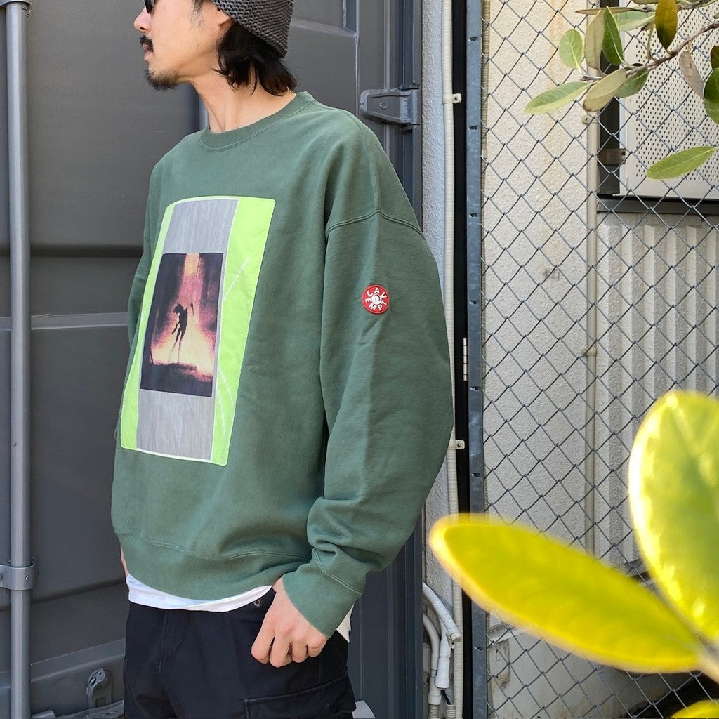 WASHED VS 8b CREW NECK #GREEN [CES25CS09]