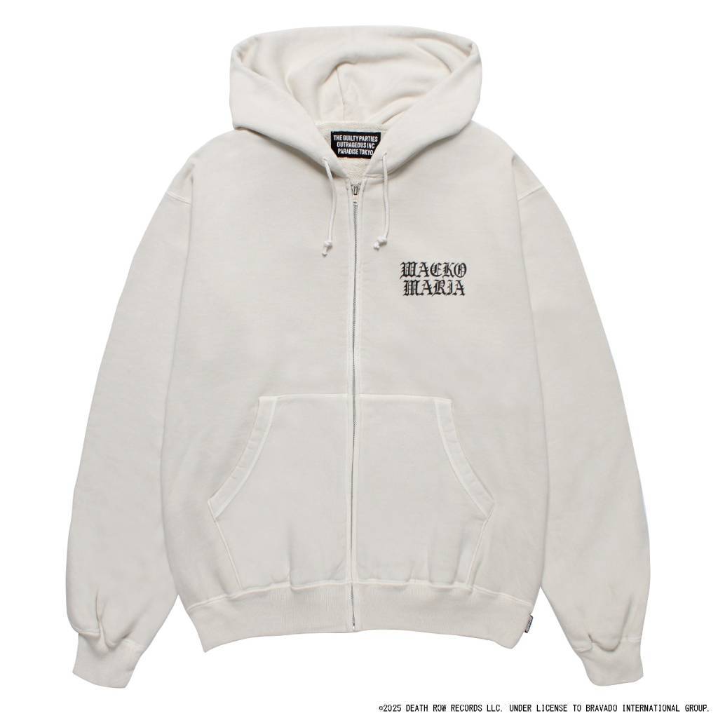 DEATH ROW RECORDS | WASHED MIDDLE WEIGHT FULL ZIP HOODED