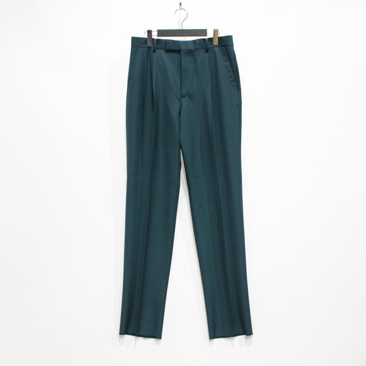 PLEATED TROUSERS -TYPE 2- #D-TURQUOISE [23FW-WMP-TR17]