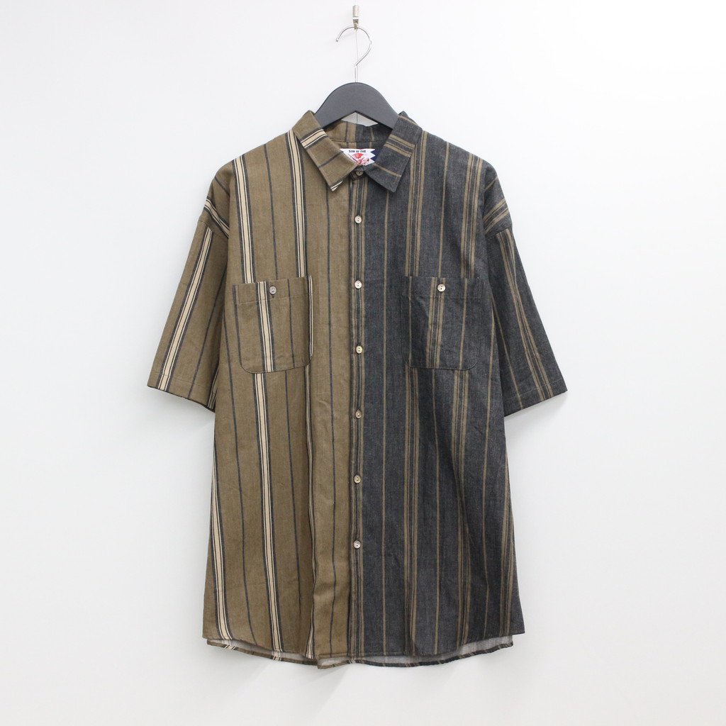 SON OF THE CHEESE | サノバチーズ SWITCHING SHIRT #BEIGE [SC2010