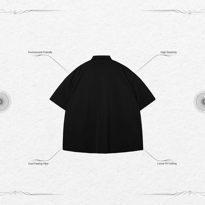 「GNV-07」 Soft Box Polo Shirt #Shadow [GOOPi-22SS-JUN-01]