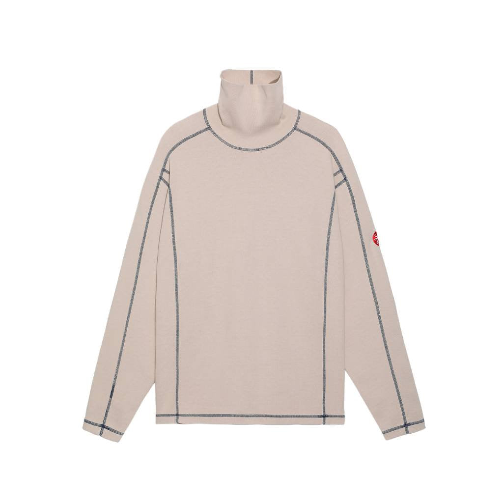 TURTLE NECK DBL KNT LONG SLEEVE T #BEIGE [CES22CS21]