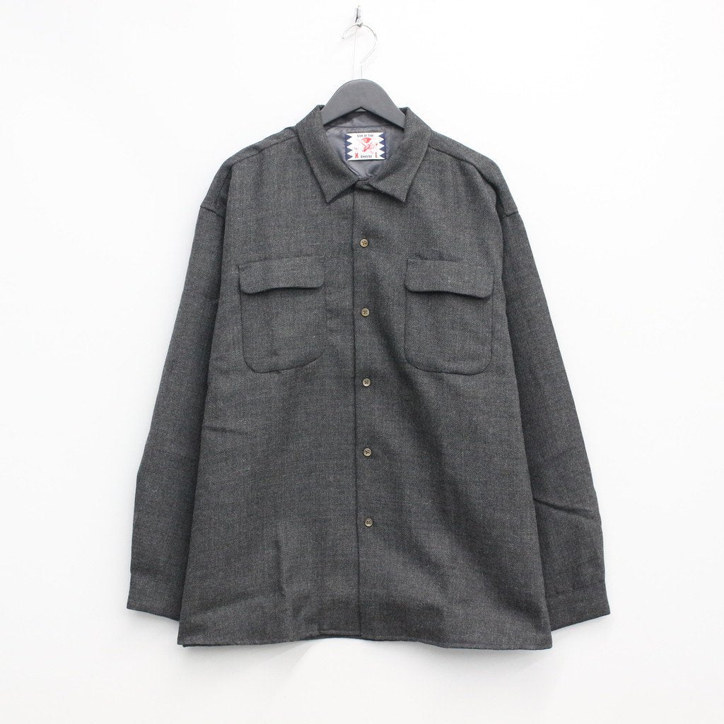 SON OF THE CHEESE | サノバチーズ TWEED SHIRT #GRAY [SC2220-SH05] – cocorozashi