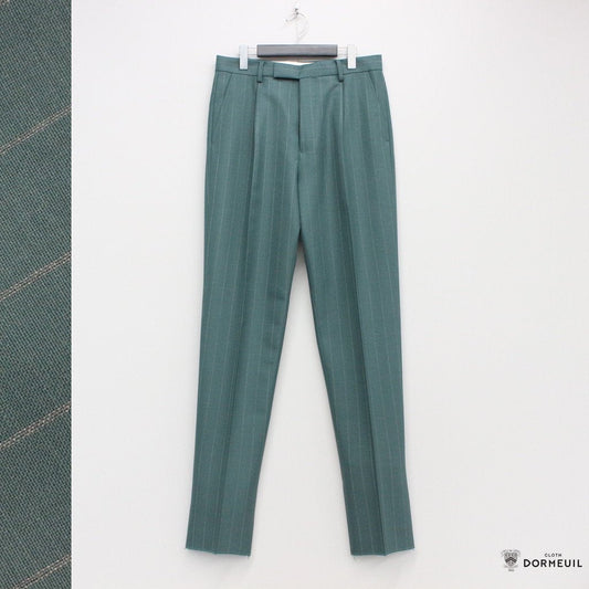 PLEATED TROUSERS -TYPE 1- #GREEN [22FW-WMP-TR19]