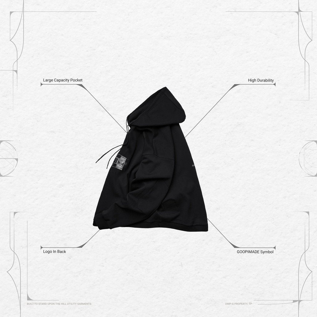 VI-X03H - 「Misty Poet」 Logo Hoodie #SHADOW [GOOPI-22AW-NOV-4]