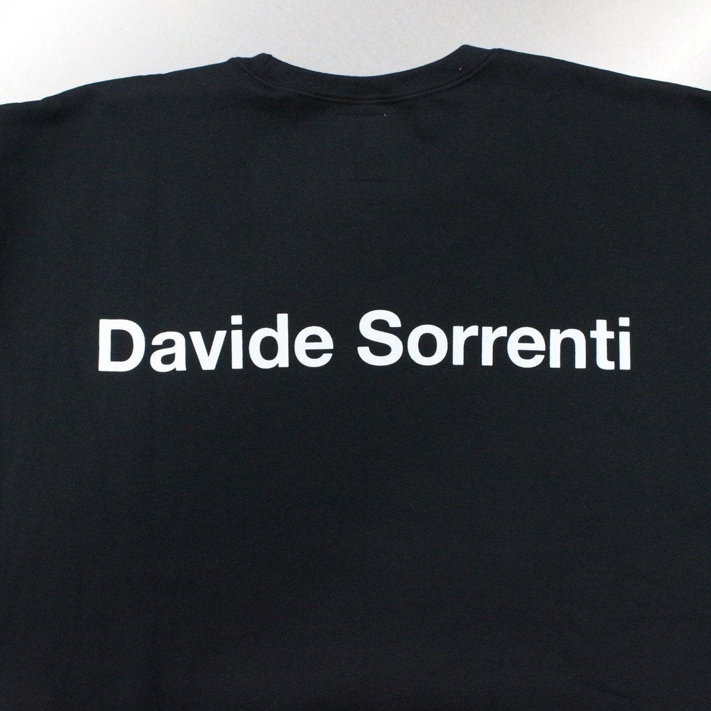 DAVIDE SORRENTI | CREW NECK SWEAT SHIRT -TYPE 3- #BLACK [DAVIDESORRENTI-WM-SS03]