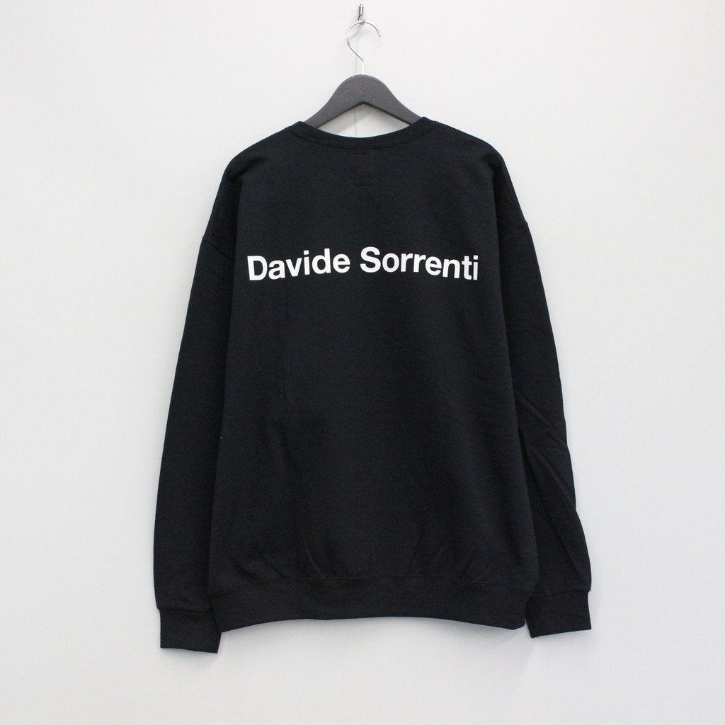 DAVIDE SORRENTI | CREW NECK SWEAT SHIRT -TYPE 2- #BLACK [DAVIDESORRENTI-WM-SS02]