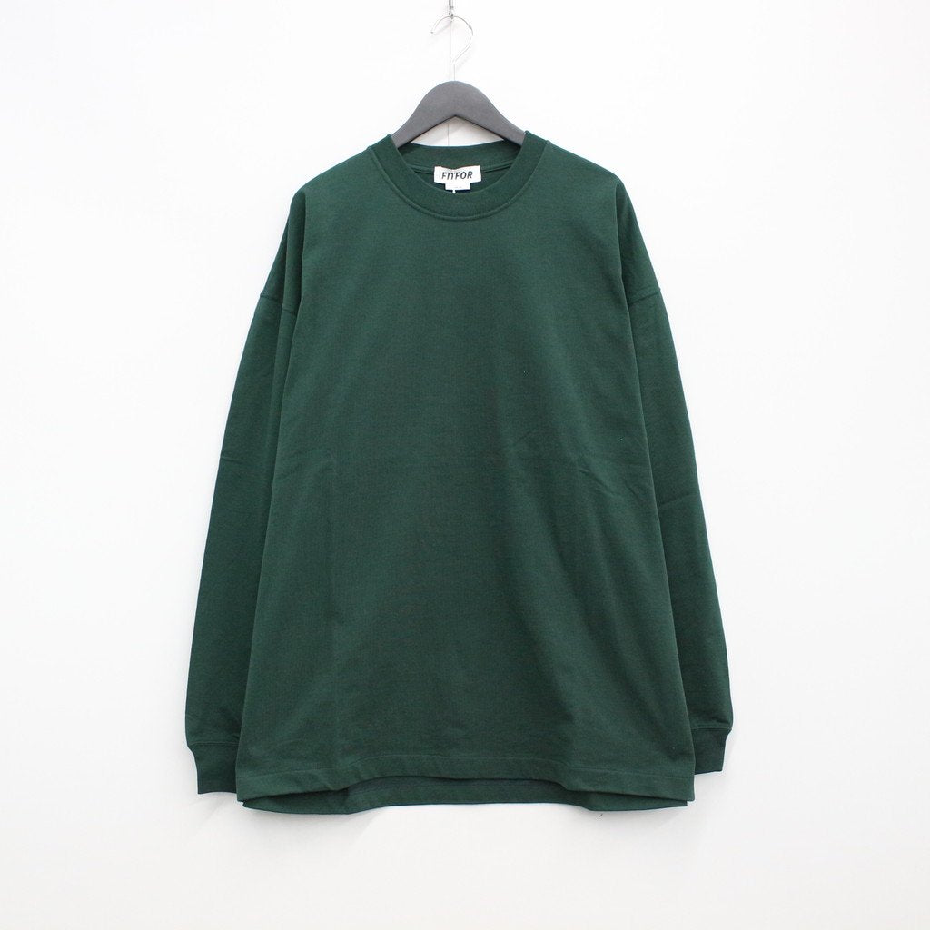 WIDE LONG SLEEVE TEE #FOREST GREEN [208] _ FIT FOR | Fit For