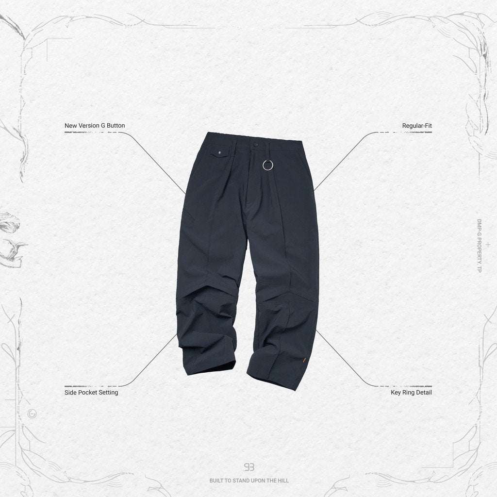 KM-01」 REGULAR-FIT TAILORED TROUSERS #DEEP MARINE [GOOPI-23SS-FEB 