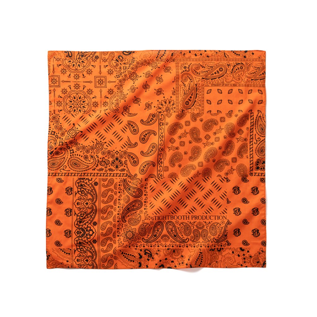 PAISLEY BANDANA #ORANGE [SS23-A04] _ TIGHTBOOTH PRODUCTION | Tight