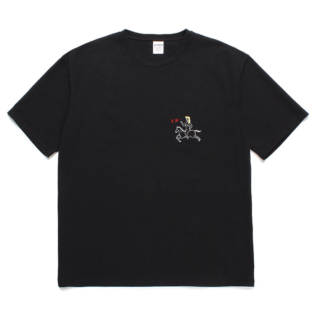 WASHED HEAVY WEIGHT CREW NECK T-SHIRT -TYPE 2- #BLACK [24SSE-WMT-WT02]