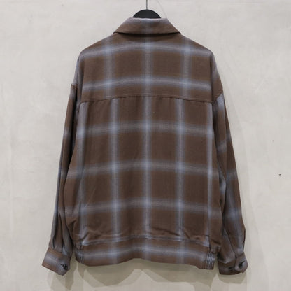 OMBRE CHECK 50'S JACKET -C- -TYPE 1- #BROWN [24SS-WMO-BL18]