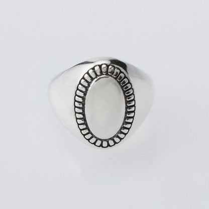Oval Mirror Ring #SILVER [XOR018]