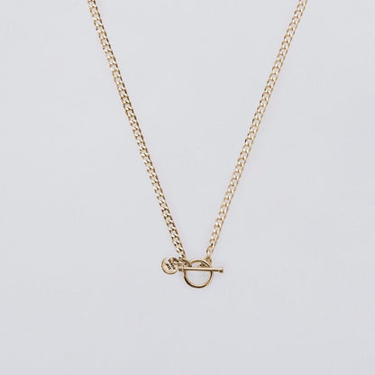 Flat Link Necklace Large 60cm #GOLD [XON025AG]