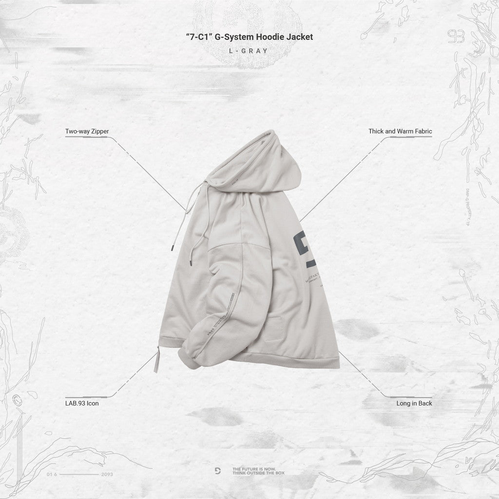 「7-C1」 G-System Hoodie Jacket #GRAY [GOOPI-23AW-OCT-02]