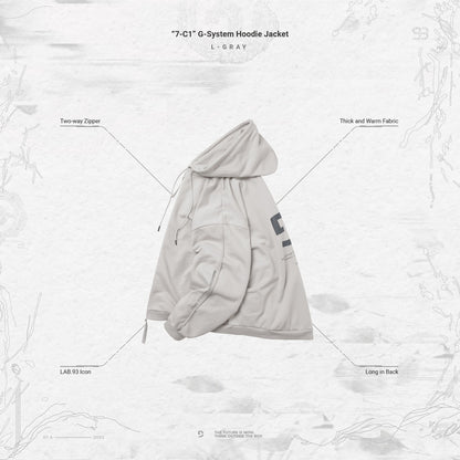 「7-C1」 G-System Hoodie Jacket #GRAY [GOOPI-23AW-OCT-02]