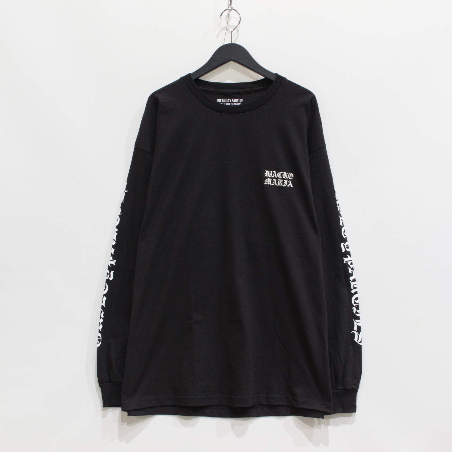 CREW NECK LONG SLEEVE T-SHIRT -TYPE 2- #BLACK [23FW-WMT-LT02