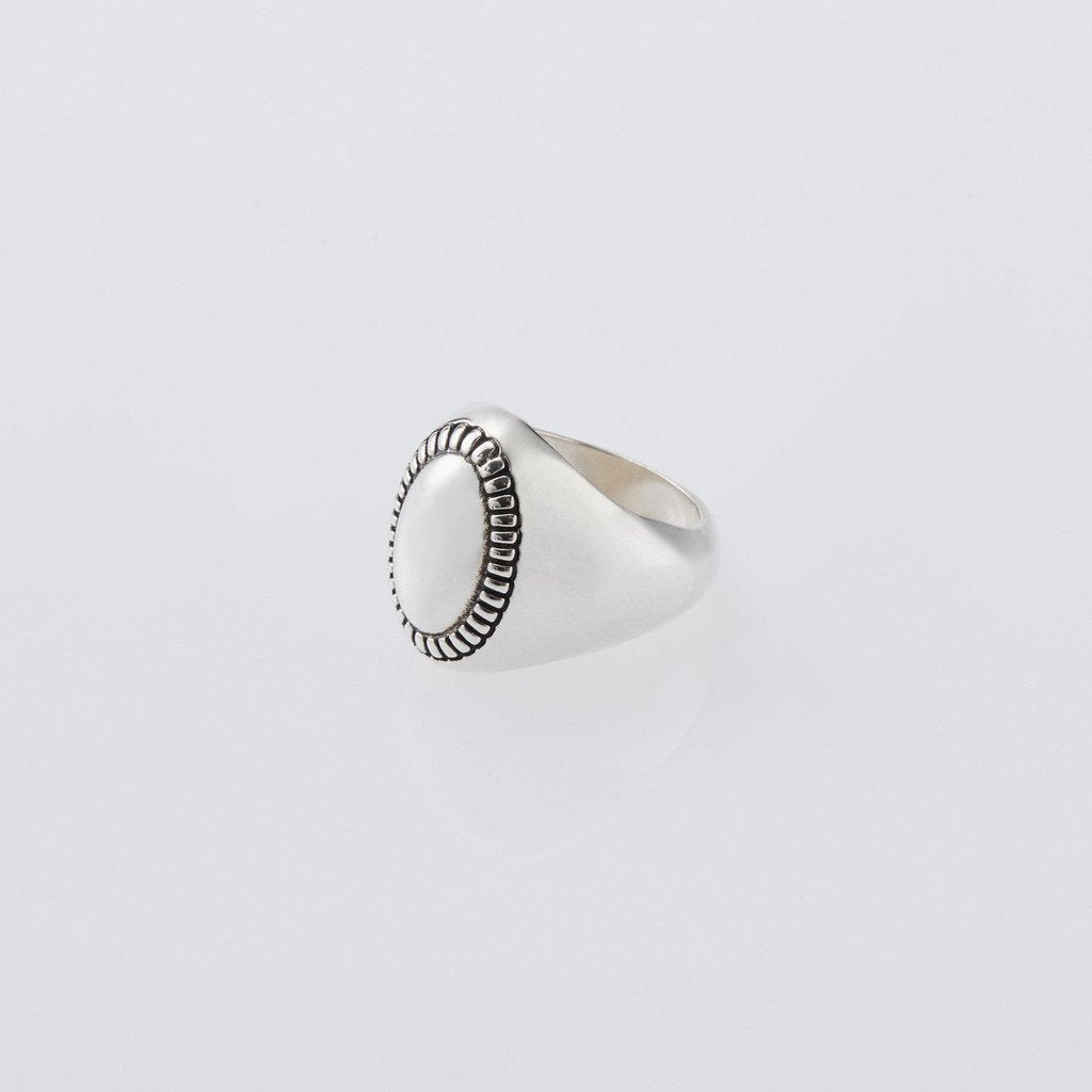 Oval Mirror Ring #SILVER [XOR018] - cocorozashi 三重県四日市市の