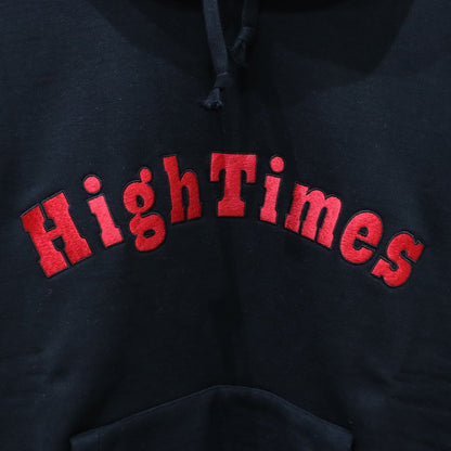 HIGHTIMES | HEAVY WEIGHT PULLOVER HOODED SWEAT SHIRT -TYPE 1- #BLACK [HIGHTIMES-WM-SS11]