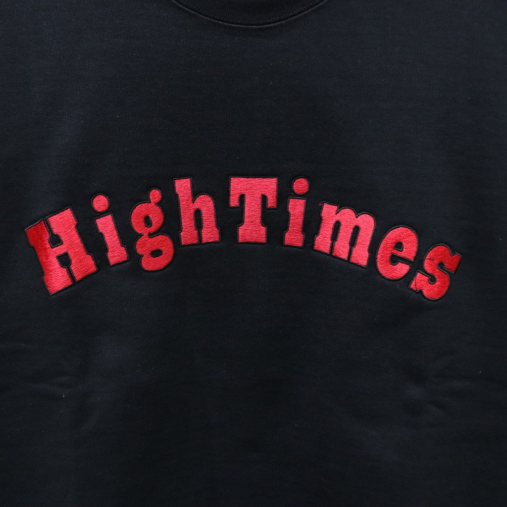 HIGHTIMES | HEAVY WEIGHT CREW NECK SWEAT SHIRT #BLACK [HIGHTIMES-WM-SS12]