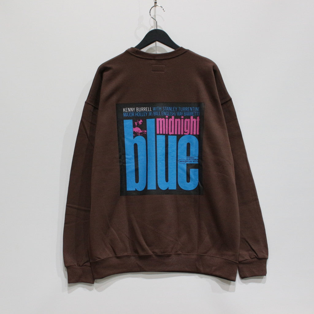 BLUE NOTE | CREW NECK SWEAT SHIRT -TYPE 4- #BROWN [BLUENOTE-WM-SS08]