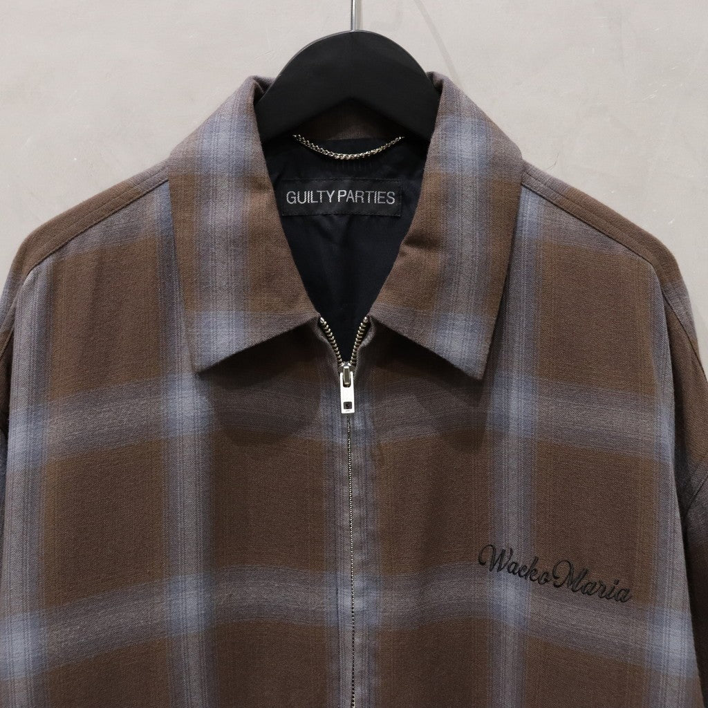 OMBRE CHECK 50'S JACKET -C- -TYPE 1- #BROWN [24SS-WMO-BL18]