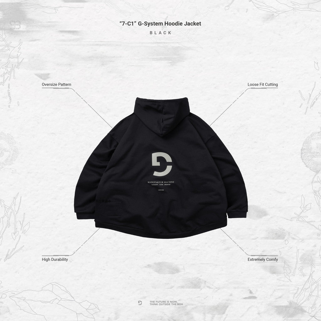 「7-C1」 G-System Hoodie Jacket #BLACK [GOOPI-23AW-OCT-02]