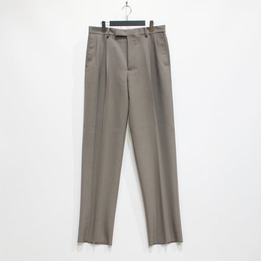 DOUBLE PLEATED TROUSERS #GRAY [23FW-WMP-TR06]