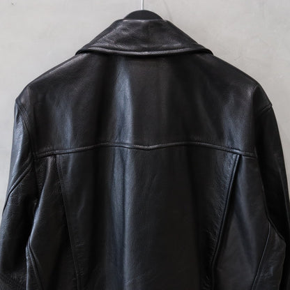 DOUBLE RIDERS LEATHER JACKET -TYPE 2- #BLACK [24SS-WMO-BL04]