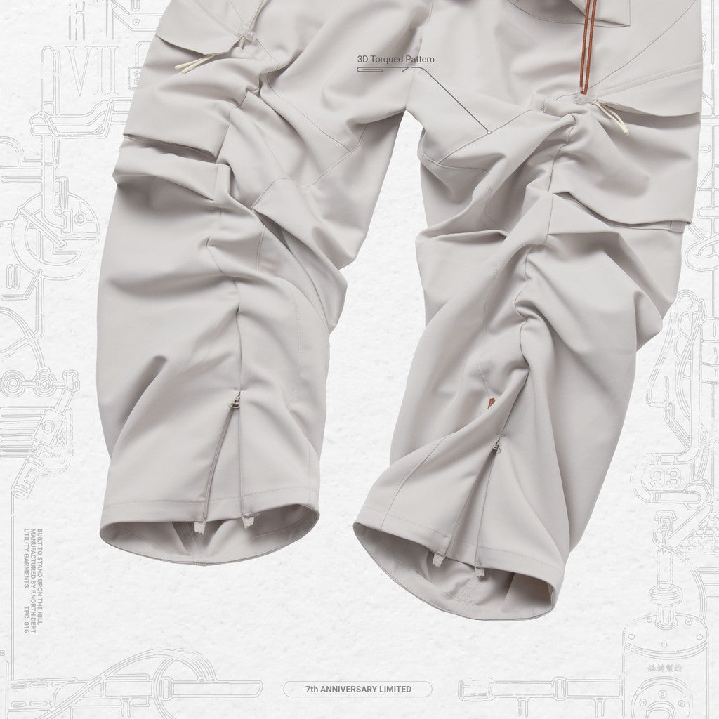 「G7-P1」 Zettabyte 4D Utility Pants #BONE [GOOPI-23AW-OCT-01]